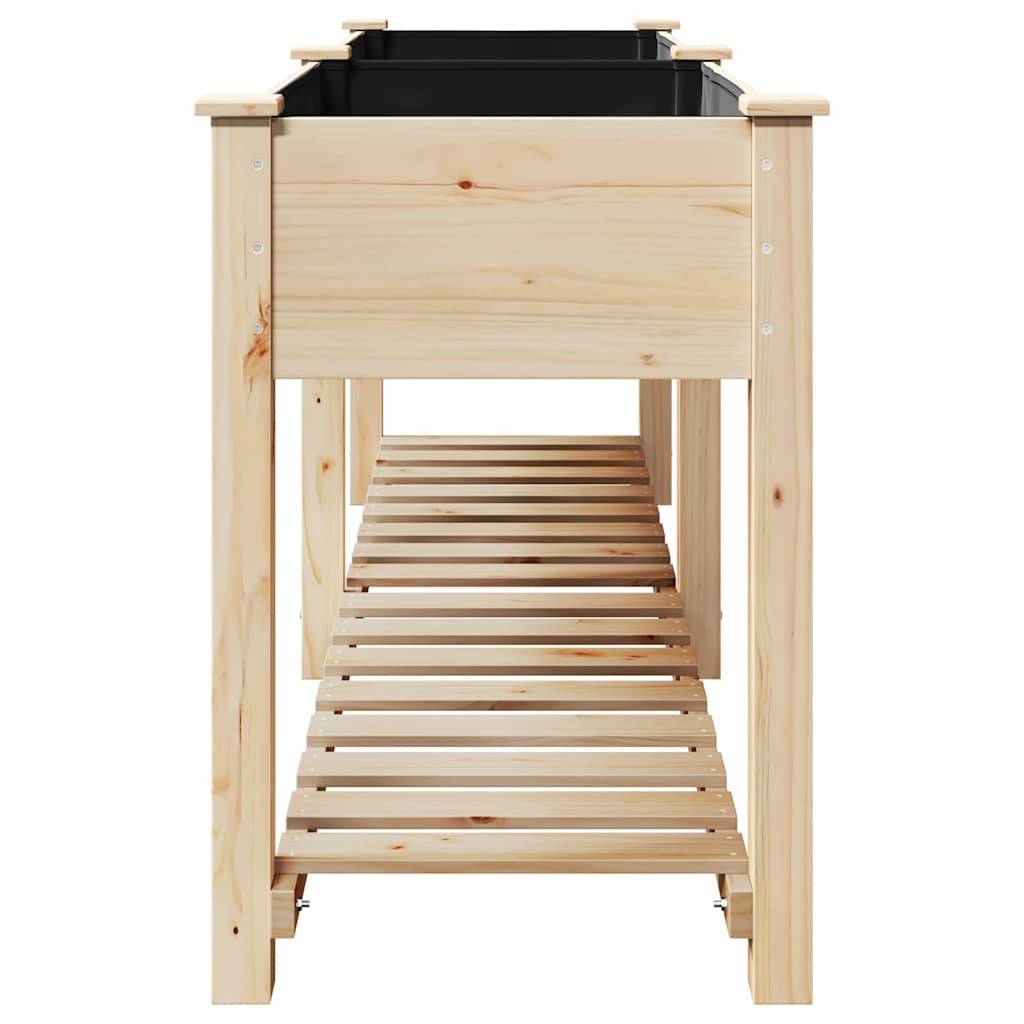 Cache-pot, Pot De Fleurs avec étagère Beige 203 x 53 x 76.5 cm g368 - Image 6
