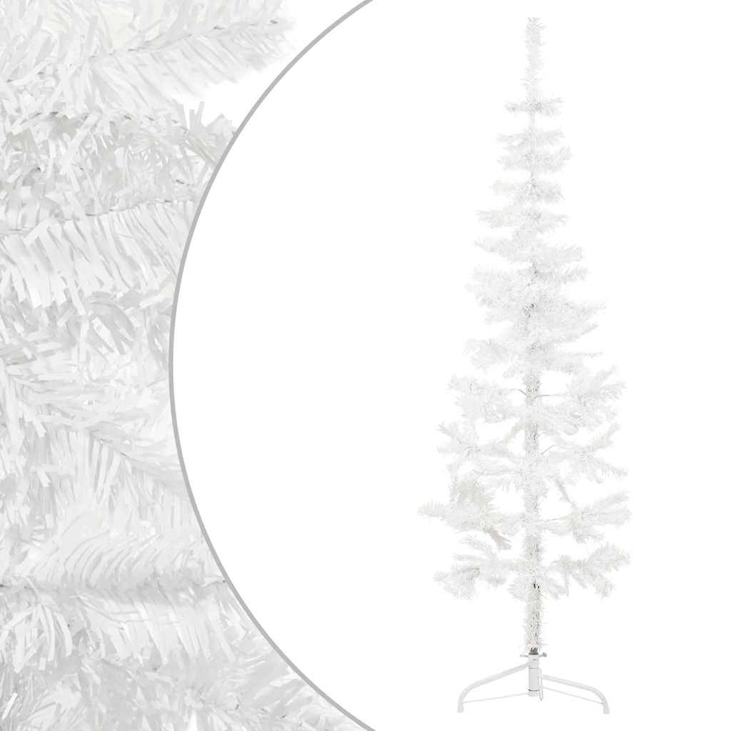 ComfortXL - Demi sapin de Noël mural PVC gain de place pour fête Blanc 150 cm – ComfortXL Outdoor Living - Image 2