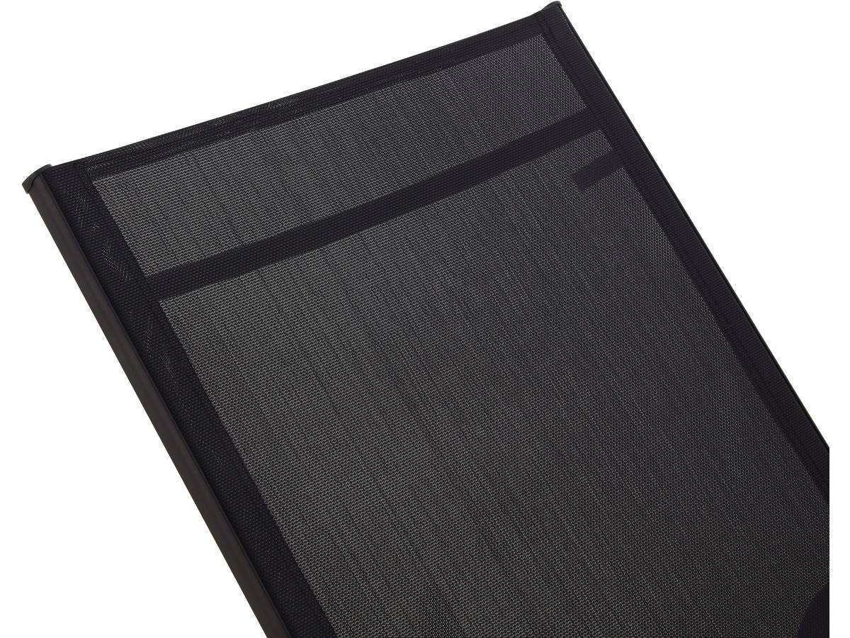 Lot De 2 Bains De Soleil En Métal Avec Accoudoirs "farniente" - Noir -habitat Et Jardin - Image 4