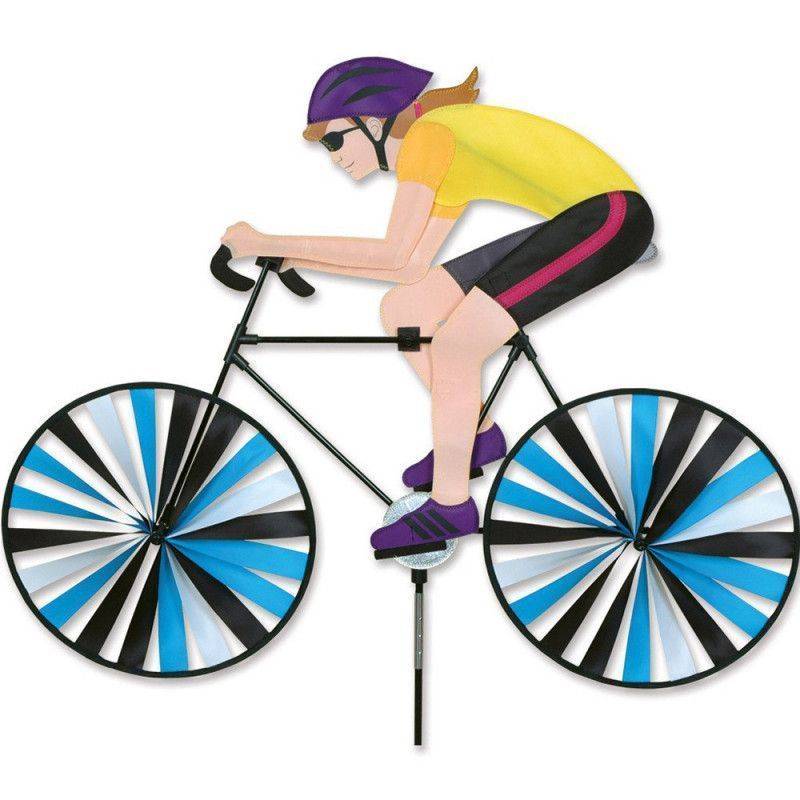 Girouette à planter - Premier Kites -  Cycliste femme