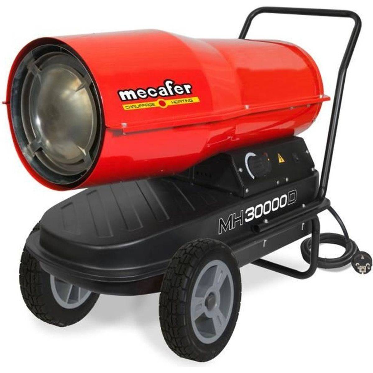 Mecafer - Canon à air chaud diesel/fioul 30 000 W, turbine 230 V, thermostat, réservoir 10 L - MECAFER