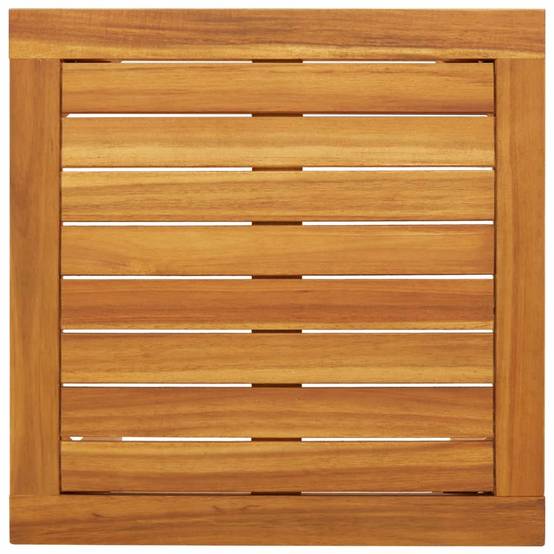 Ensemble de bistro 3 pcs noir résine tressée et bois d'acacia Maison Chic - Image 6