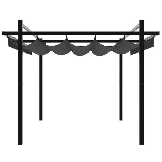 Tonnelle Moderne Aluminium 3x3 m Toit Coulissant Anti-UV pour Extérieur Anthracite – ComfortXL Outdoor Living - Image 5