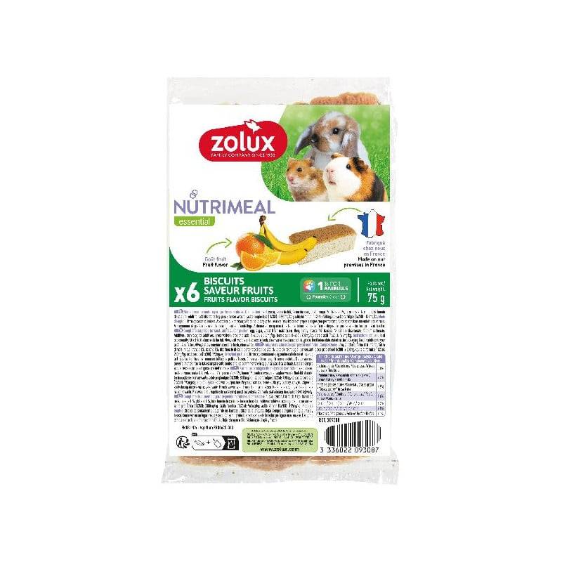 Galletas Nutrimeal para roedores de naranja y plátano x6 - ZOLUX