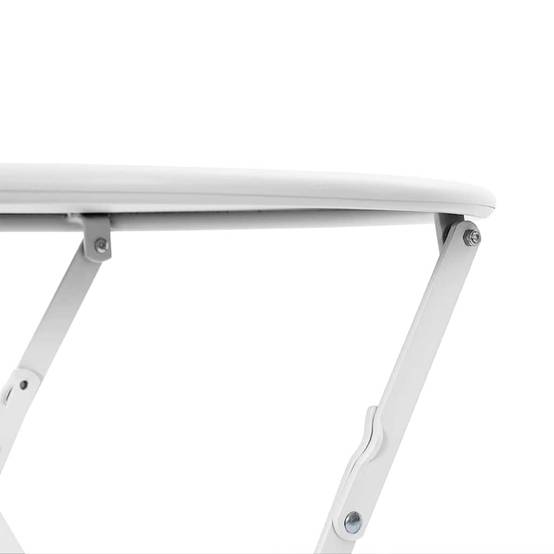 Table de jardin | Table bistrot Blanc Ø 50 x 71 cm Acier revêtu de poudre - Image 7