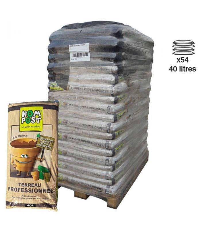 Terreau professionnel stimulateur plantation 54 sacs de 40 litres - Image 1