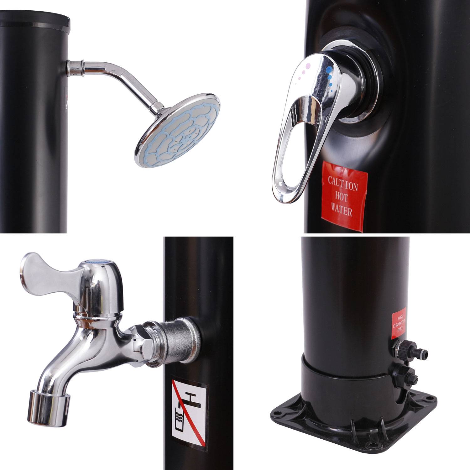 Douche solaire MOOREA noire 18L - HAPPY GARDEN - Imagen 4
