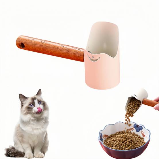 IntiMeg - Pelle à nourriture pour chat en acier inoxydable BLANC IntiMeg - Image 1