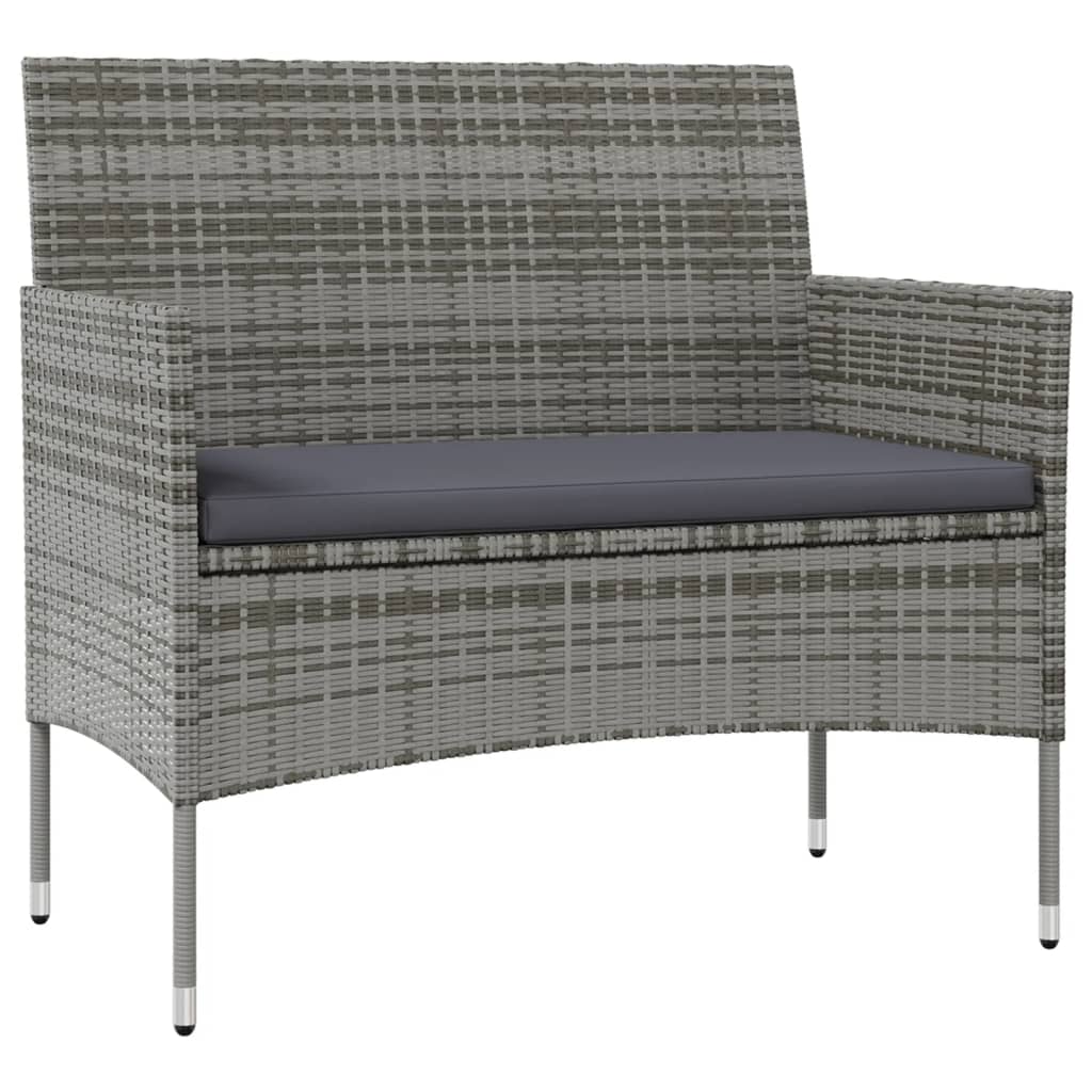 Vidaxl - Salon de jardin 8 pcs avec coussins résine tressée gris vidaXL 3095959 - Imagen 3