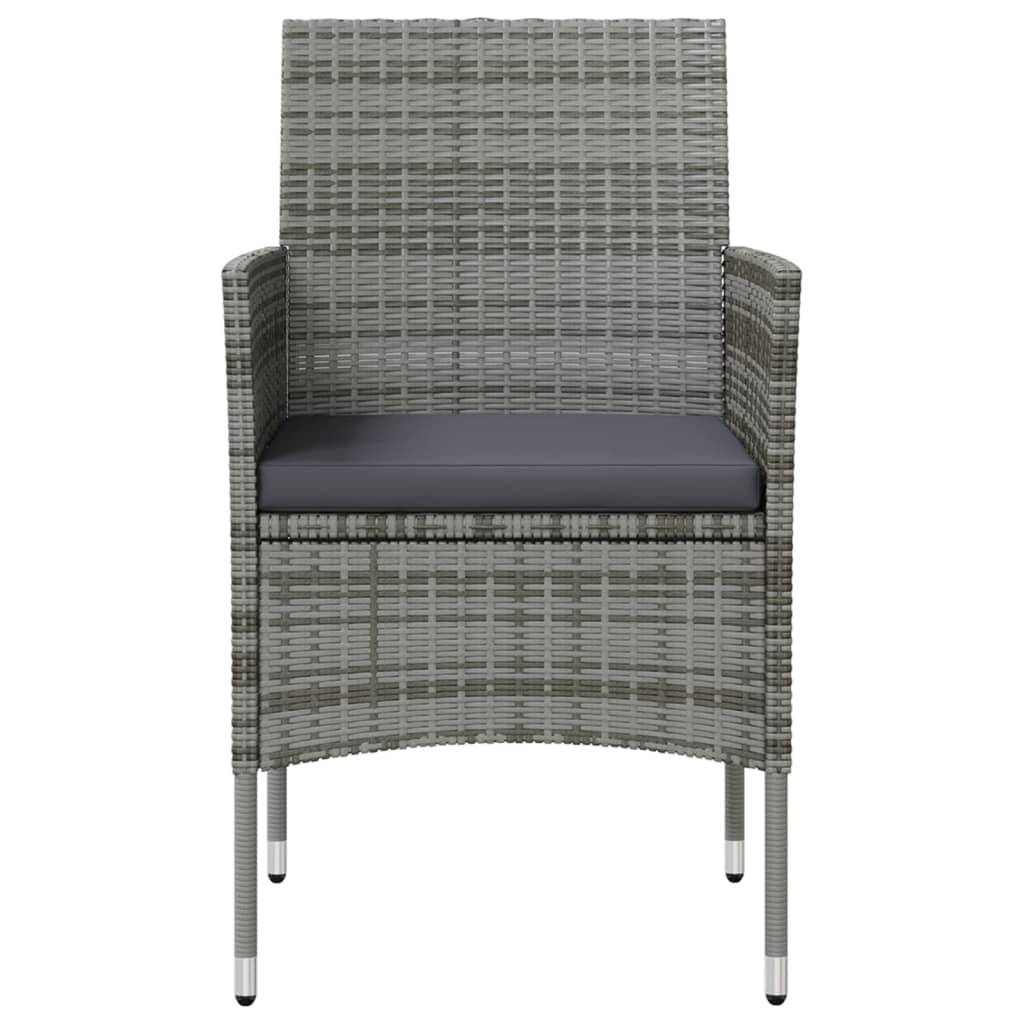 Vidaxl - Salon de jardin 8 pcs avec coussins résine tressée gris vidaXL 3095959 - Imagen 8