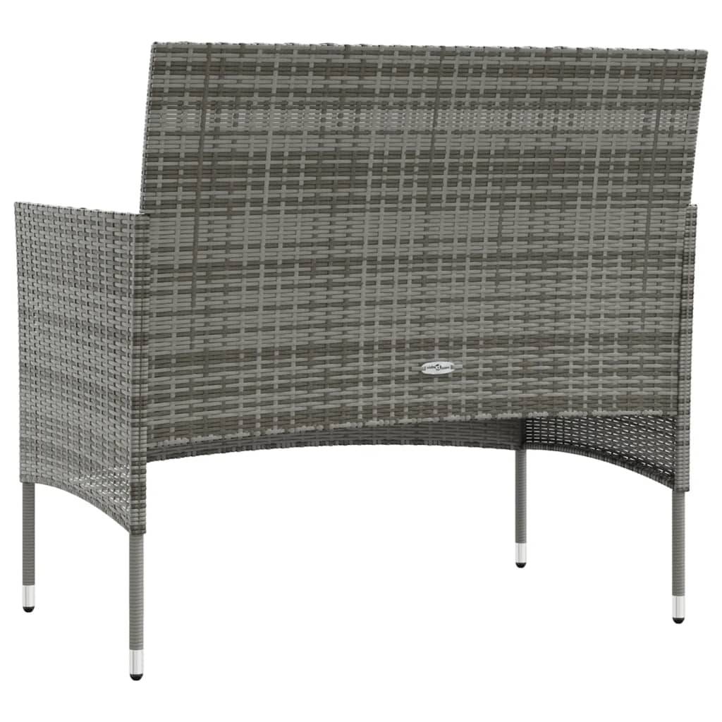 Vidaxl - Salon de jardin 8 pcs avec coussins résine tressée gris vidaXL 3095959 - Imagen 6
