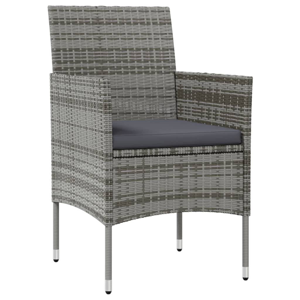 Vidaxl - Salon de jardin 8 pcs avec coussins résine tressée gris vidaXL 3095959 - Imagen 7