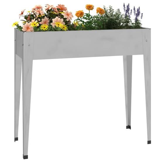 Maison Chic - Jardinière | Pot de fleurs | Cache-pot | Bac à fleurs 100,5x40,5x90 cm Acier galvanisé - Image 3