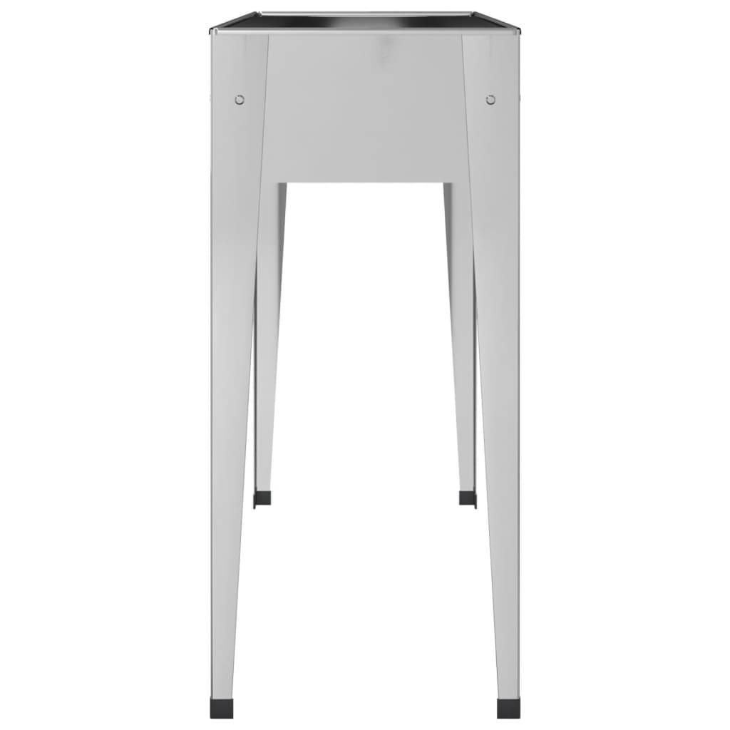 Maison Chic - Jardinière | Pot de fleurs | Cache-pot | Bac à fleurs 100,5x40,5x90 cm Acier galvanisé - Image 5