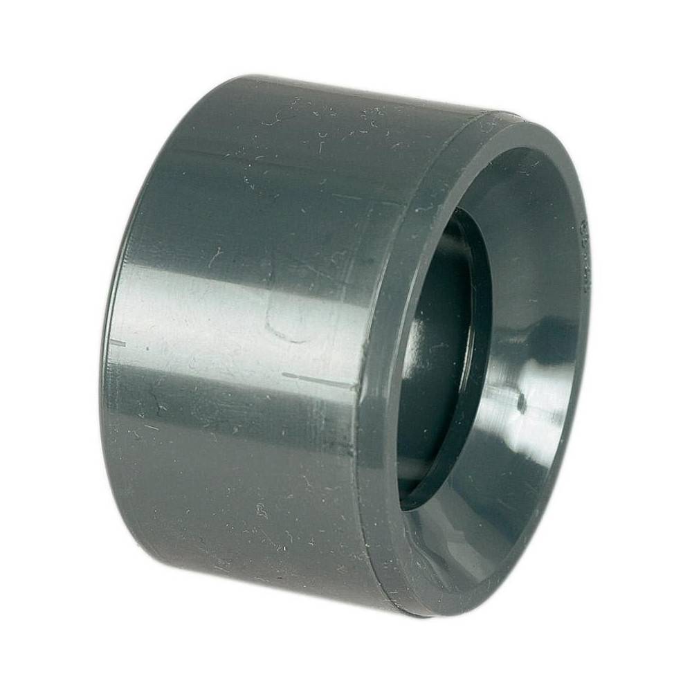 Réduction courte en PVC,  50 - 40 mm - a coller, PVC pression.