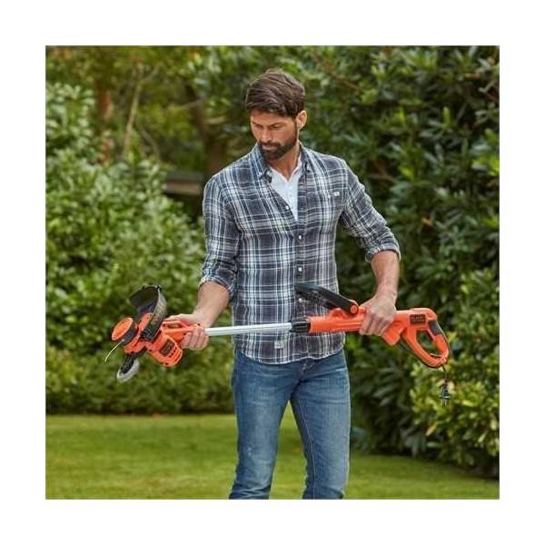 Tondeuse a Gazon BLACK+DECKER Outil 3-en-1 Filaire 550W Coupe-Bordures BESTA530CM-QS Dresse-Bordures et   30 cm - Image 2