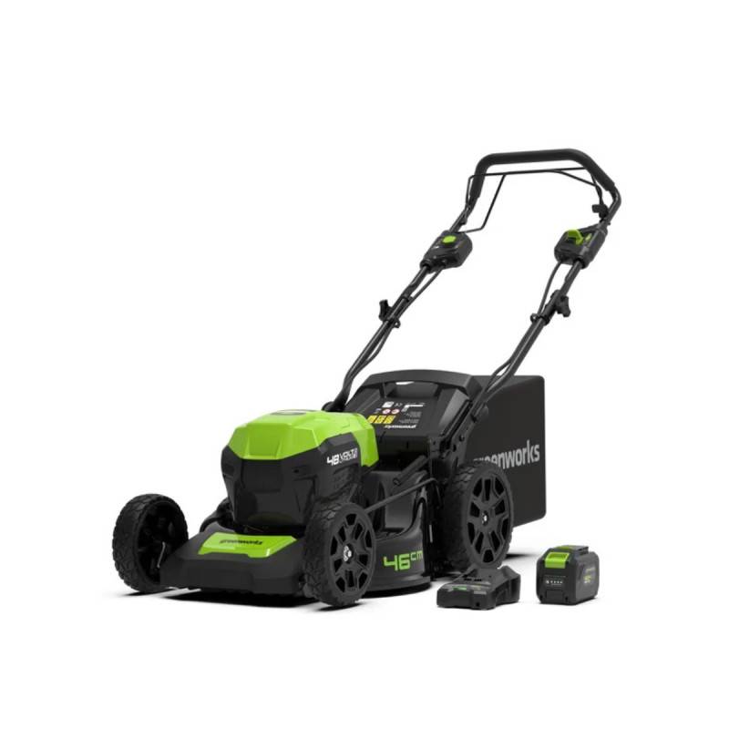 Greenworks - Tondeuse auto-tractée 46cm Brushless 48V GREENWORKS - Batterie 4,0Ah et chargeur - GD48LM46SPK4