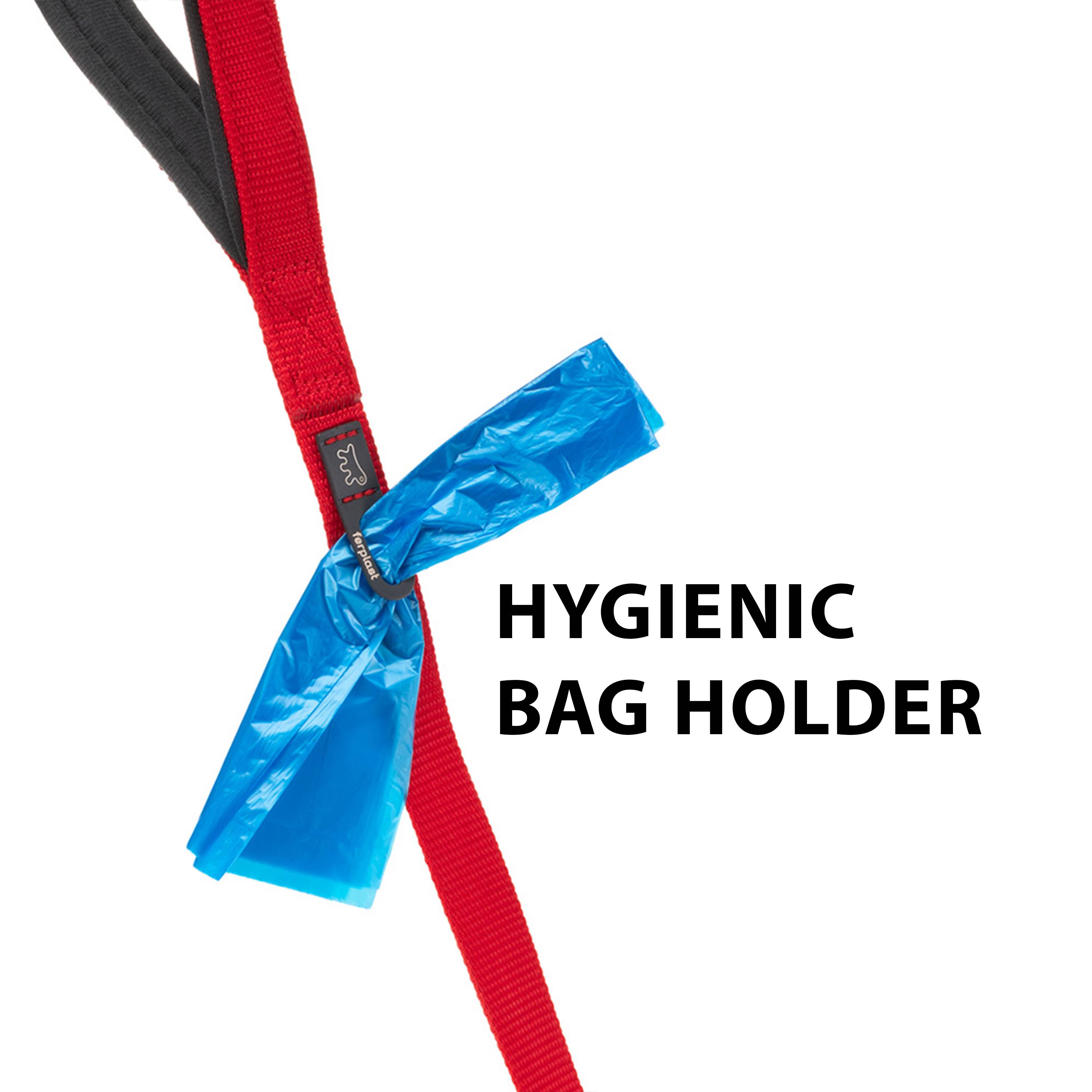 Ferplast - Ferplast laisse pour chien DAYTONA, Laisse courte en nylon pour chiens de taille moyenne/grande, 45 cm, avec poignée rembourrée confortable et - Imagen 5