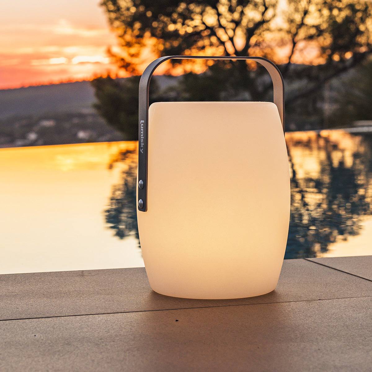 Lumisky - Lanterne sans fil LED LUCY ROCK H31cm - Imagen 5