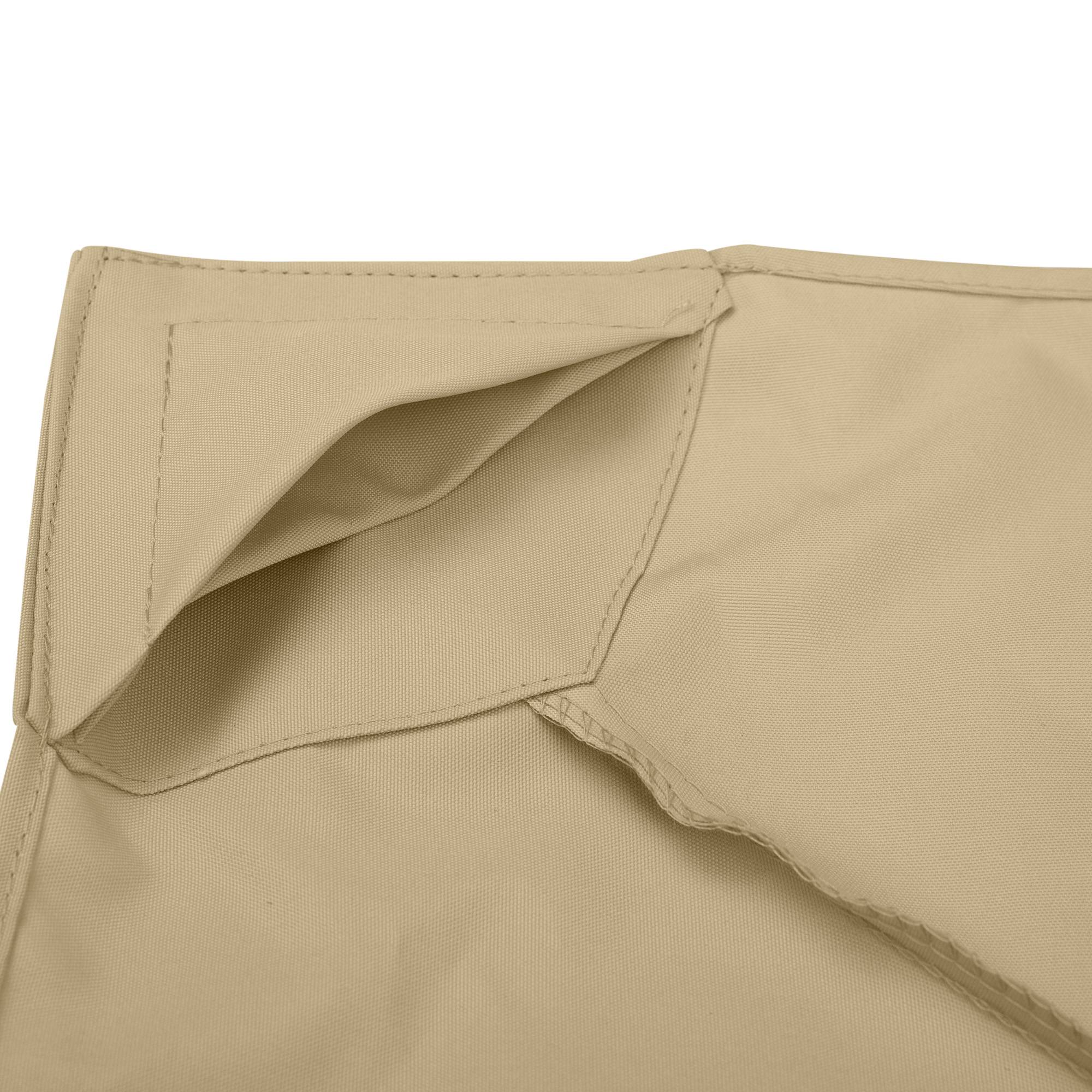 ComfortXL - Toile de rechange tissu pour tonnelle de jardin protection UV 3x3m beige - ComfortXL Outdoor Living - Image 10