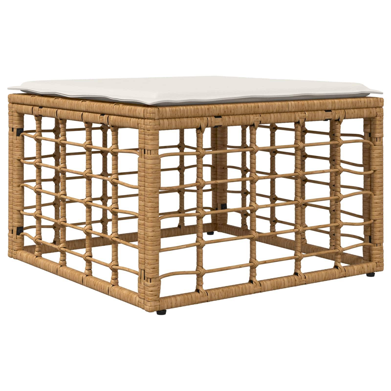 Vidaxl - Ensemble de canapés d'extérieur 4 pcs-Salons de jardin Blanc Naturel et Crème 326870 - Image 5