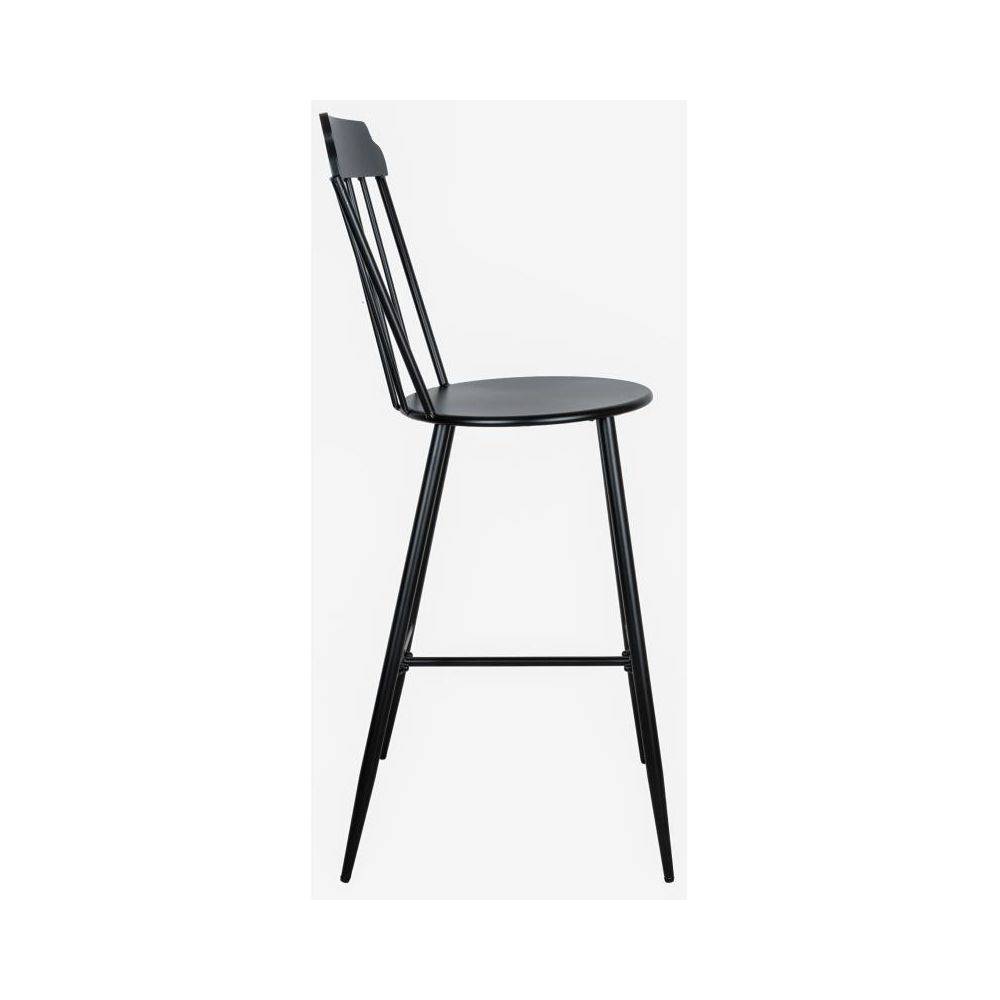 Aubry Gaspard - Chaise bar en métal laqué -Samos (Lot de 2) - Imagen 4