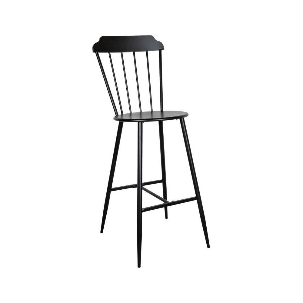 Aubry Gaspard - Chaise bar en métal laqué -Samos (Lot de 2) - Imagen 3