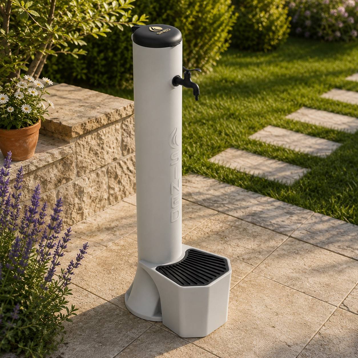 Kit De Fontaine Tortora Avec Seau Sinueux Kit De Fontaine Tortora En Polyethylene Hd - Image 1