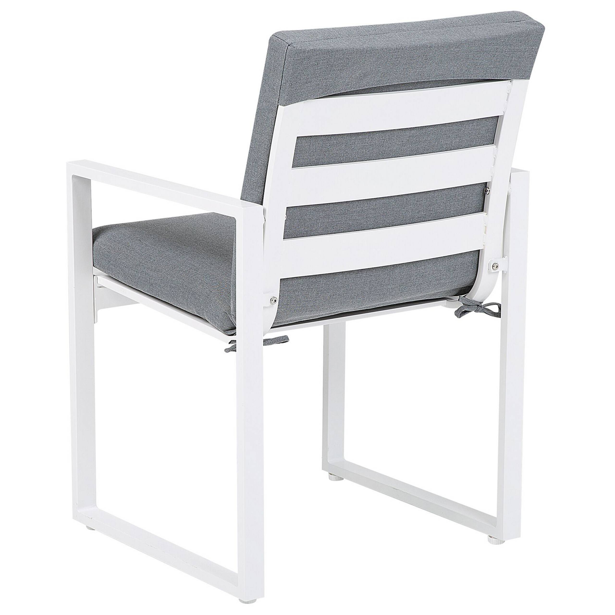 Beliani - Chaise de jardin Tissu Gris PANCOLE - Beliani - Imagen 7
