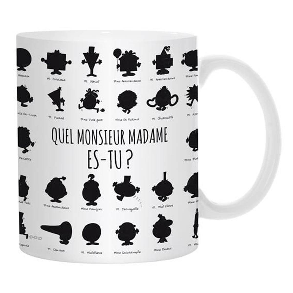The Home Deco Factory - Mug Magique "Monsieur & Madame®" 12cm Blanc - Image 1