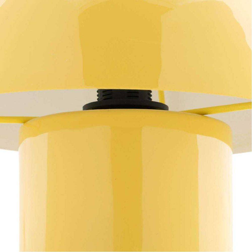 Leitmotiv - Lampe à poser en métal coloré Fat Mushroom Mini Jaune - Imagen 3