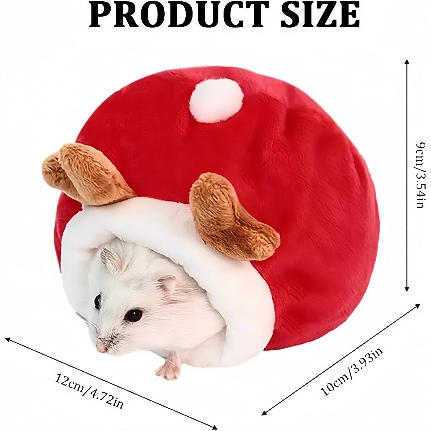 DtopbuyAge - Nid en forme d'animal pour petit rongeur - Rouge DtopbuyAge - Image 2