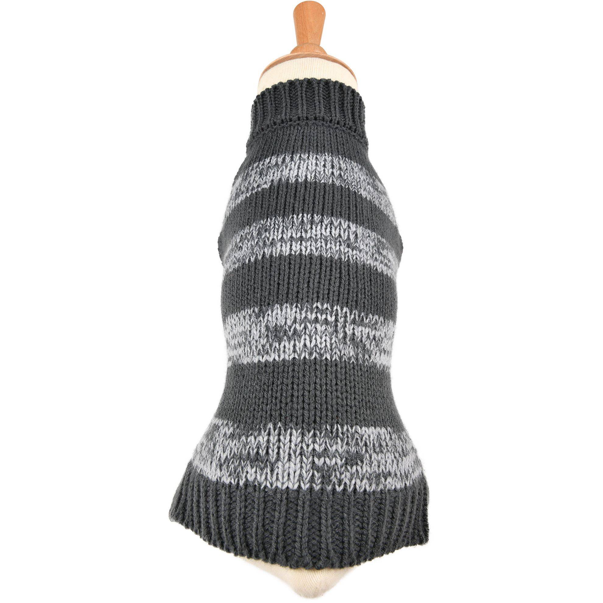 Pull Echarpe fantaisie pour chien 2 en 1 Gris Taille : T45 DOOGY CLASSIC