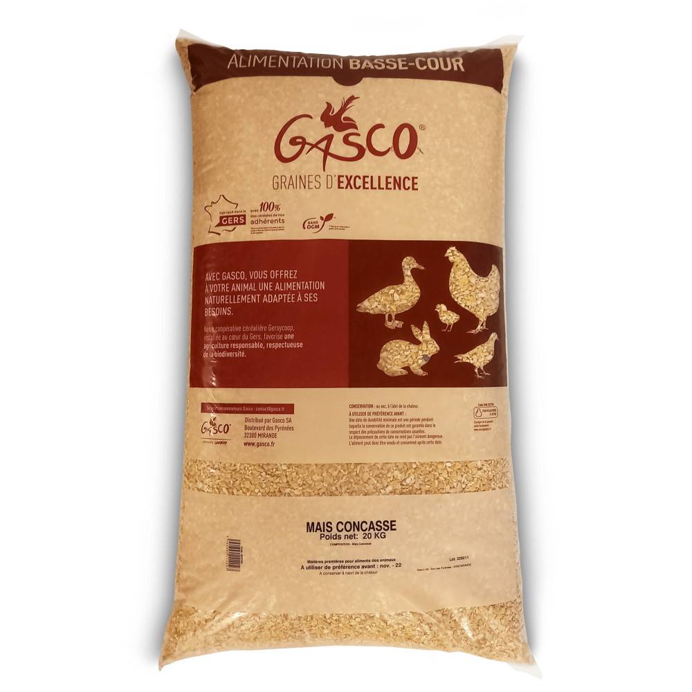 Gasco - Gasco - Maíz triturado 20 kg alimentación corral - Imagen 1