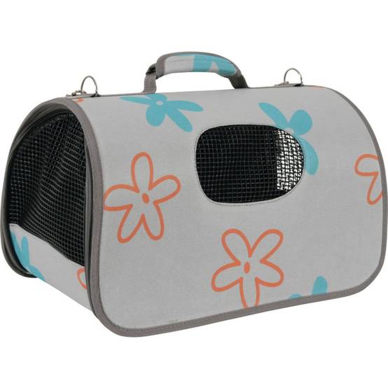 Panier de transport Flower, S, Gris, pour chat ou chien. max 4 kg - Image 3