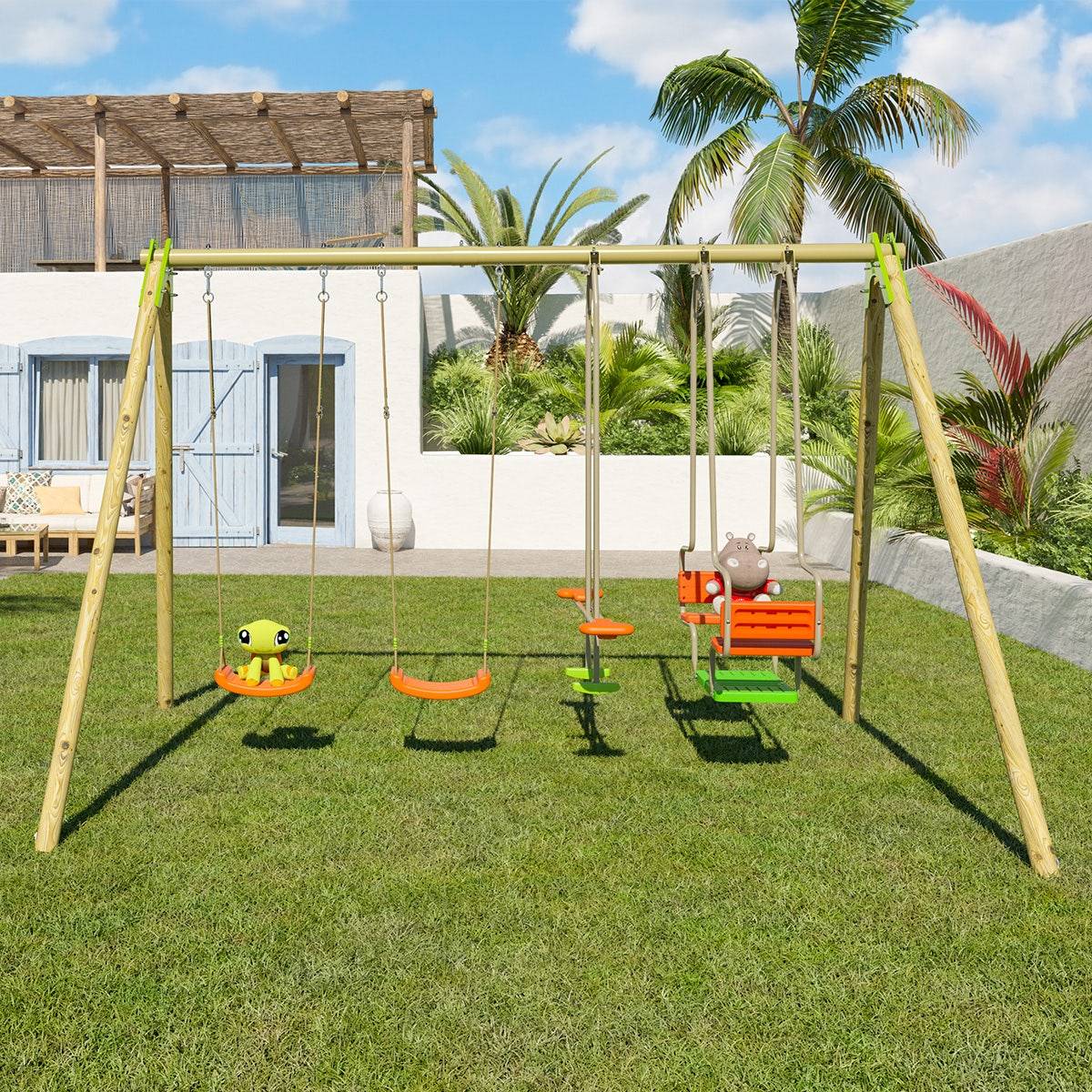 Small Foot – Lot De 3 Bêches Rouges En Bois Et Métal, Jardinage Enfant Dès 3 Ans, Outil Léger Et Robuste