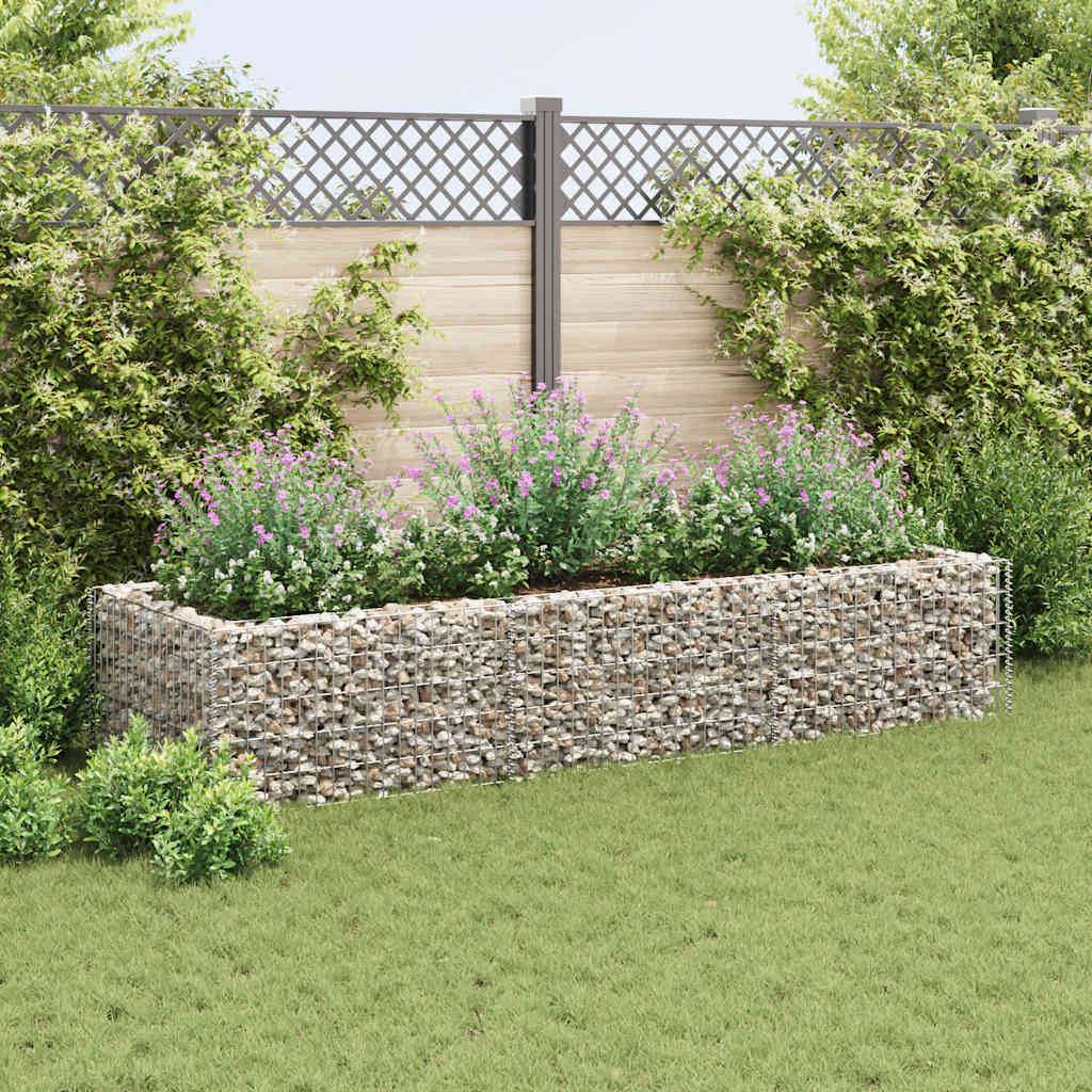 Vidaxl - Lit surélevé à gabion Acier 270x90x50 cm vidaXL 142556 - Image 5