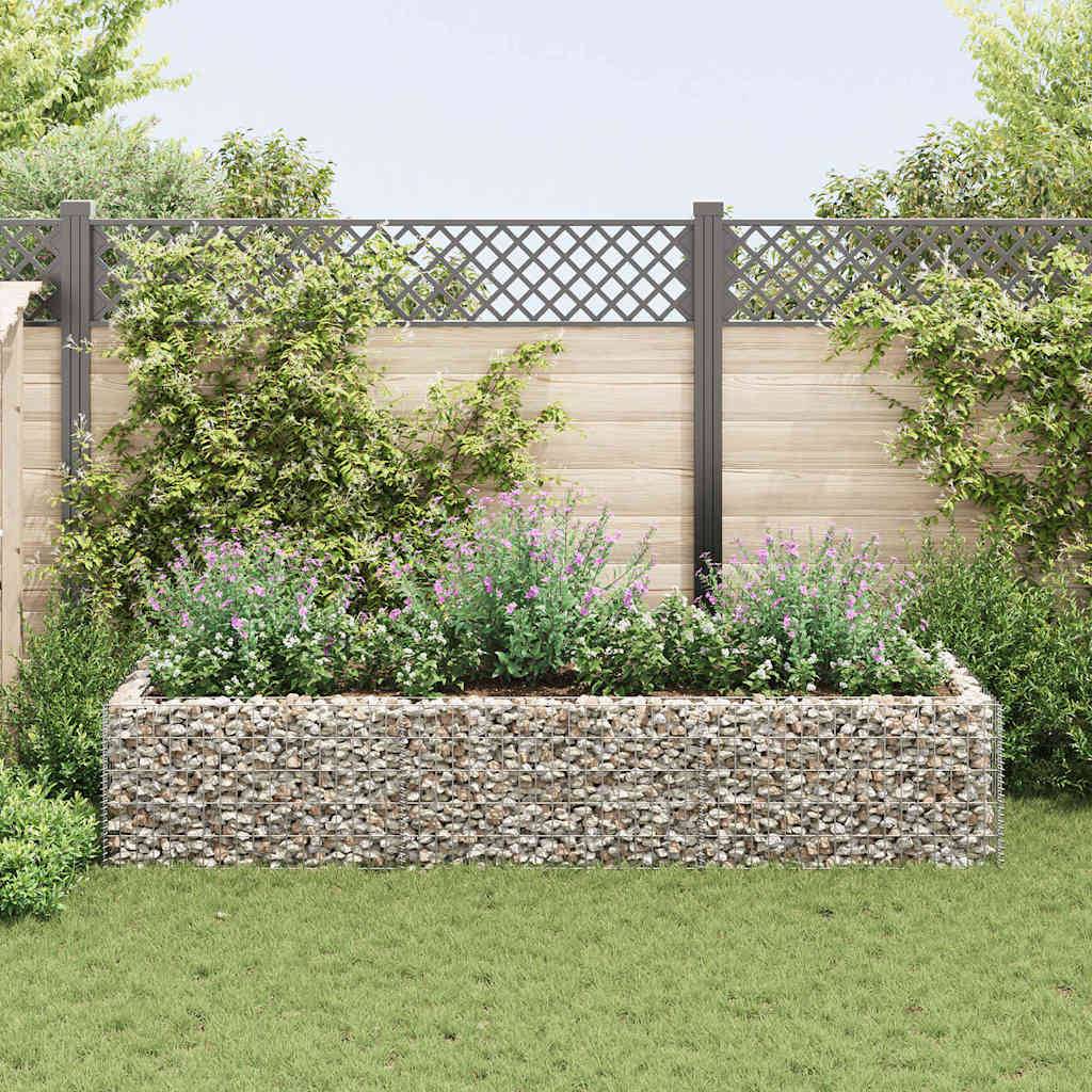 Vidaxl - Lit surélevé à gabion Acier 270x90x50 cm vidaXL 142556 - Image 1