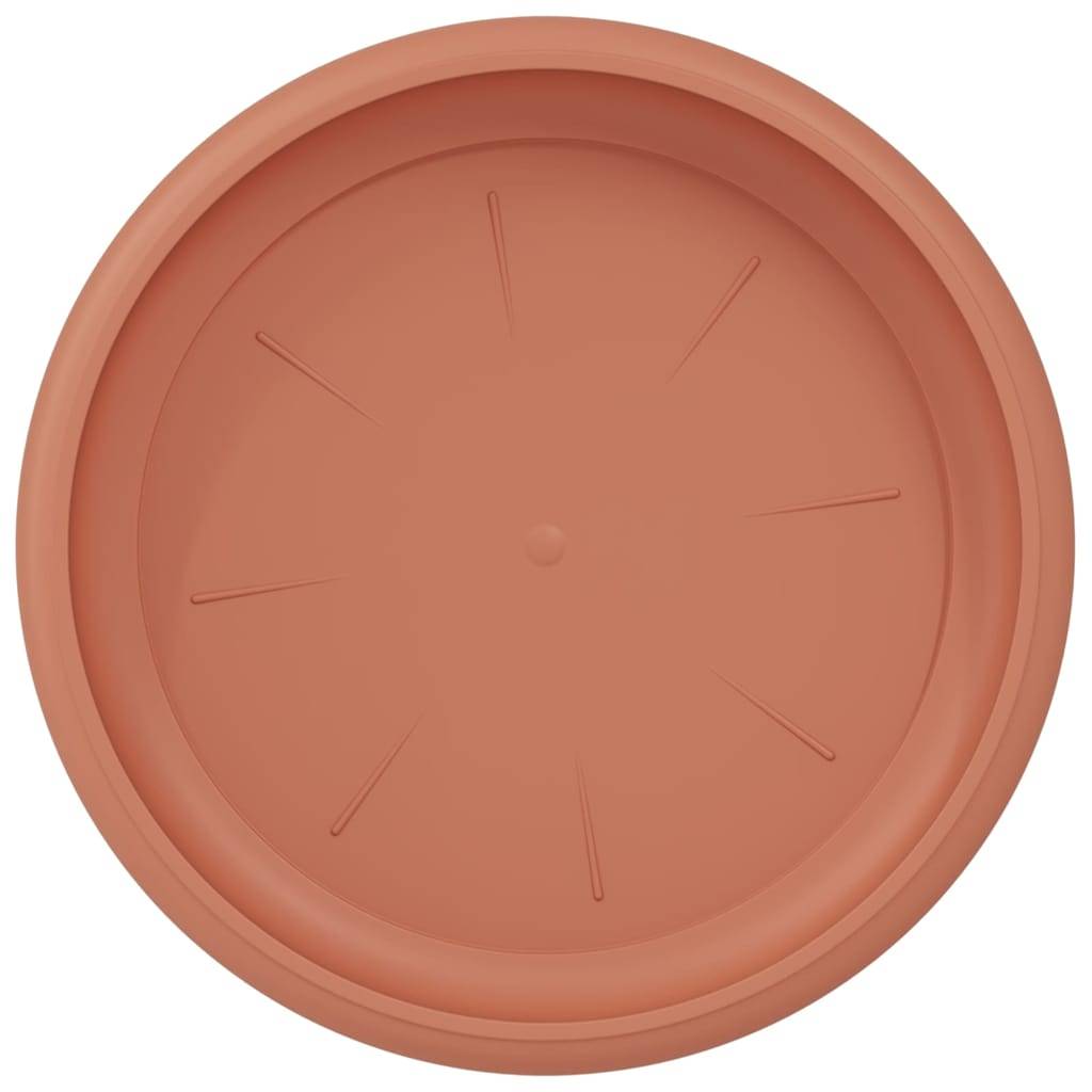 Plateau à fleurs rond Plastique Rouge brique 14 x 2 cm (Lot de 24) - PANGIVO - Image 7
