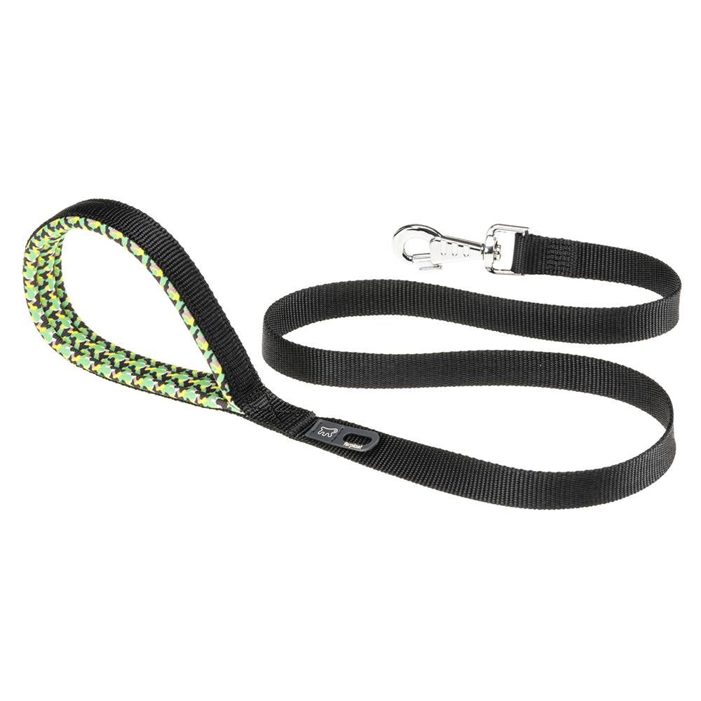 Ferplast - Ferplast laisse pour chien DAYTONA FANTASY, Laisse en nylon pour chien de taille moyenne, 120 cm, avec poignée rembourrée confortable et mousqueton en - Imagen 1
