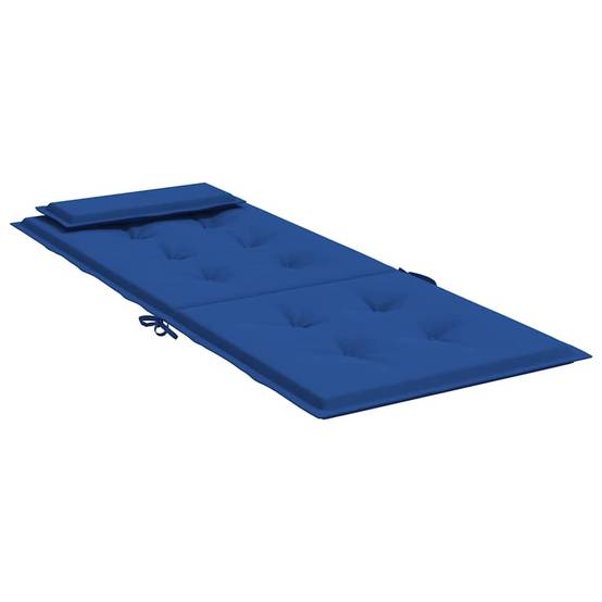 Coussins de chaise à dossier haut lot de 4 tissu Oxford bleu royal 120 x 50 x 3 cm - PANGIVO - Image 6