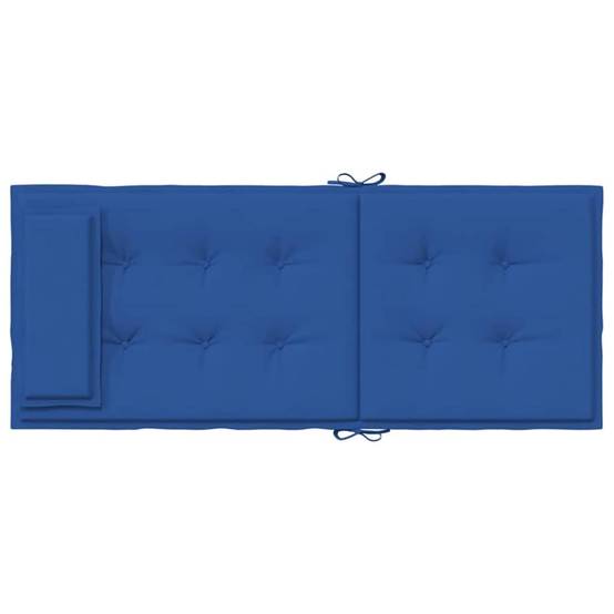 Coussins de chaise à dossier haut lot de 4 tissu Oxford bleu royal 120 x 50 x 3 cm - PANGIVO - Image 7