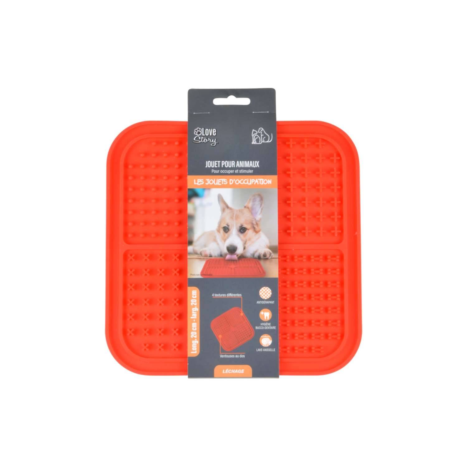 Love Story - Tapis de léchage pour chien et chat - Rouge - Love Story - Imagen 3