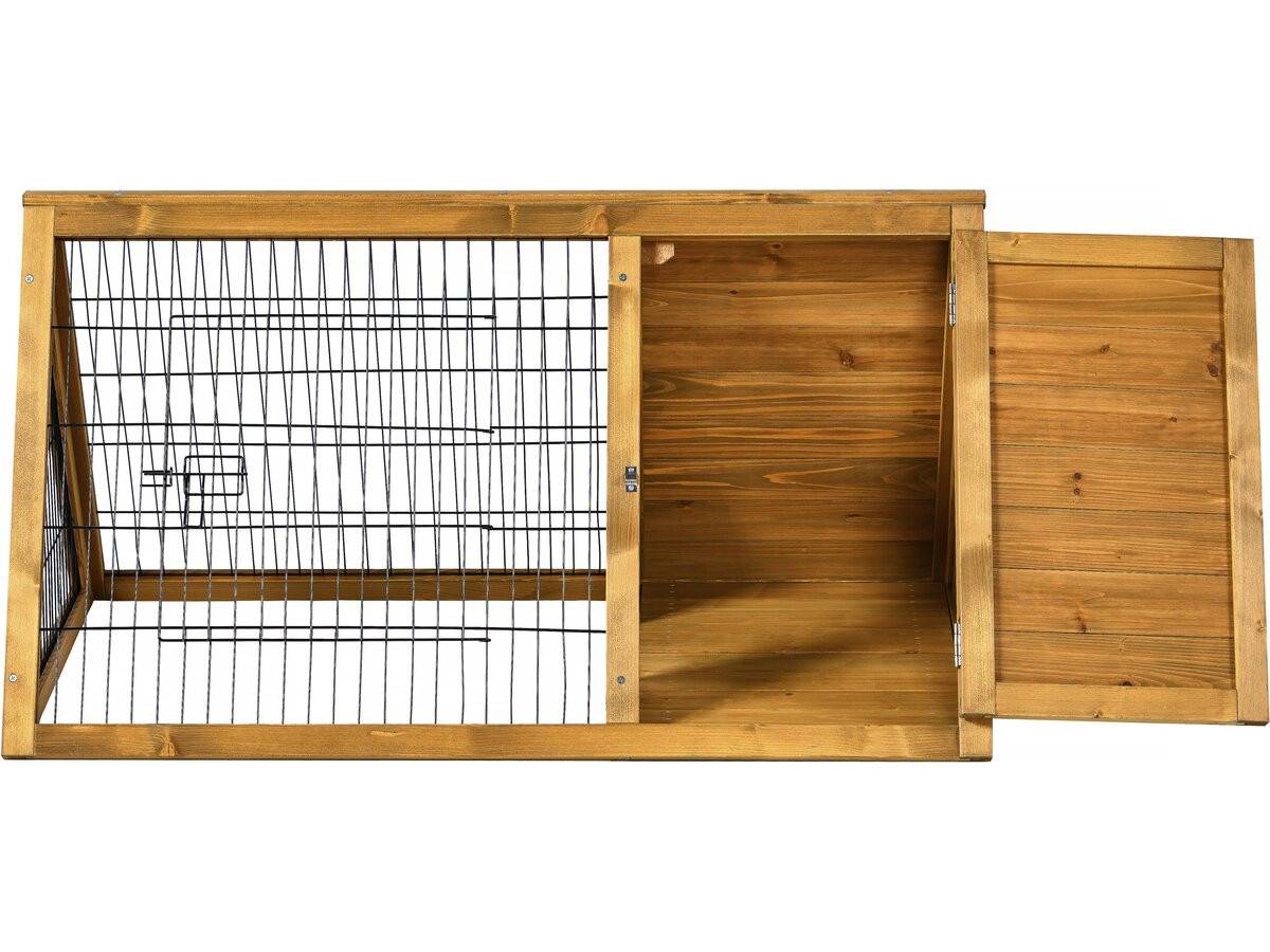 Clapier Poulailler "biscotte" - 100 X 62 X 52 Cm - Marron -habitat Et Jardin - Image 4