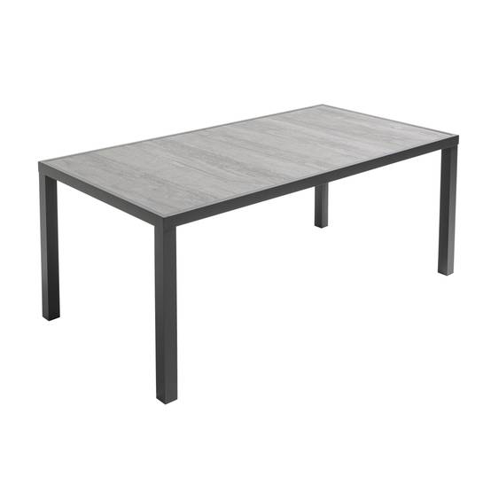 Oviala - Table de jardin plateau en céramique effet béton Tivoli - Oviala - Image 1