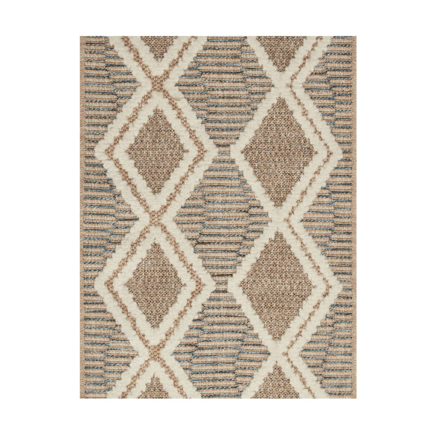 Autre - Tapis intérieur et extérieur en polypropylène marron 120x170cm - Imagen 1