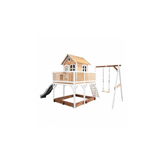 Maison de Jeu AXI Classic Liam avec Toboggan et Balançoire en Bois - Image 1