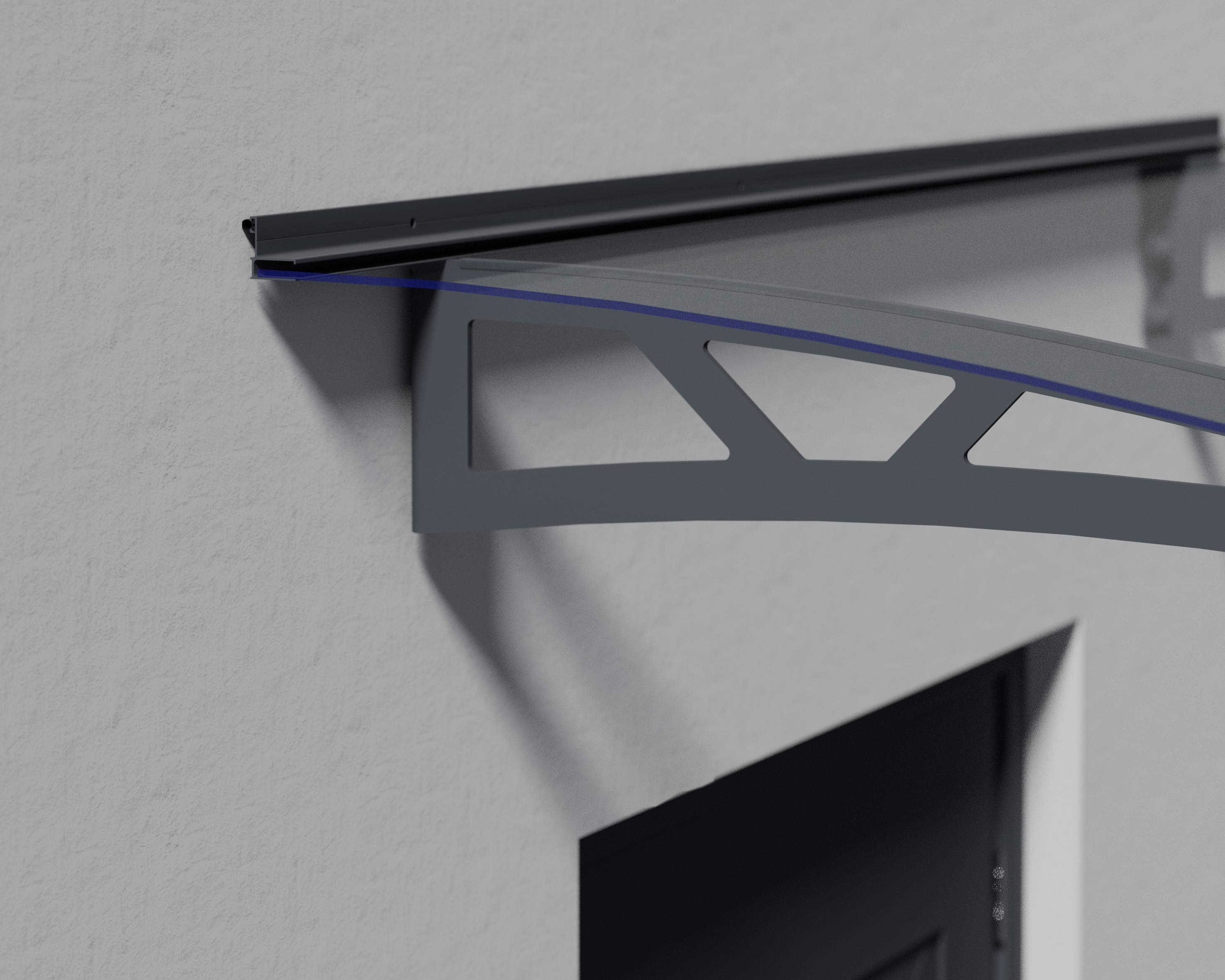 Canopia by Palram - Canopia Marquise de porte Altair Gris 302 X 91.5 - Imagen 3