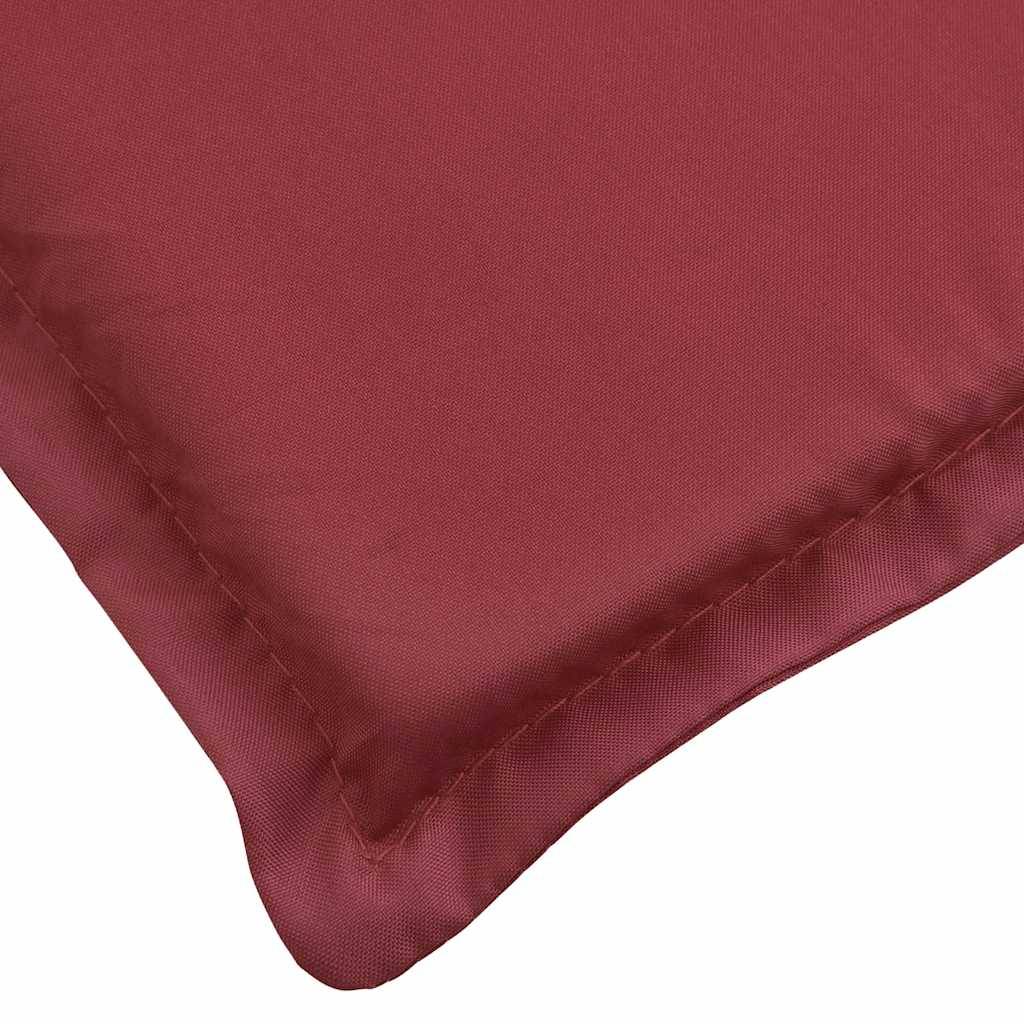 PANGIVO - Coussin de chaise longue tissu oxford rouge bordeaux 200 x 70 x 3 cm - PANGIVO - Image 6