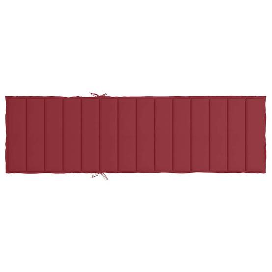 PANGIVO - Coussin de chaise longue tissu oxford rouge bordeaux 200 x 70 x 3 cm - PANGIVO - Image 5